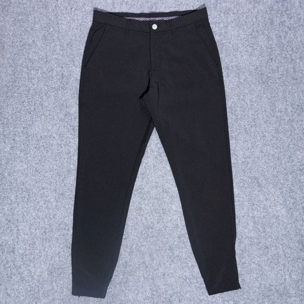 Primo Golf Jogger Pants Men's 32x29 Regular Black Performance Stretch Ankle Zip